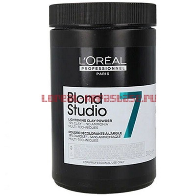 Loreal Blond Studio 7 Lightening Clay Powder - 500 .